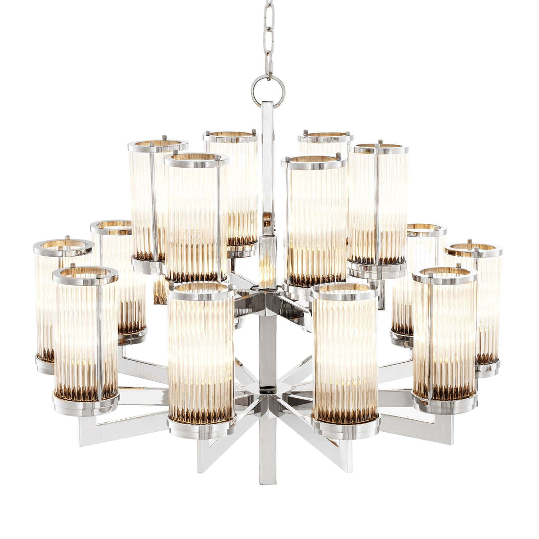 Claridges Modern Chandelier - [Nickel]