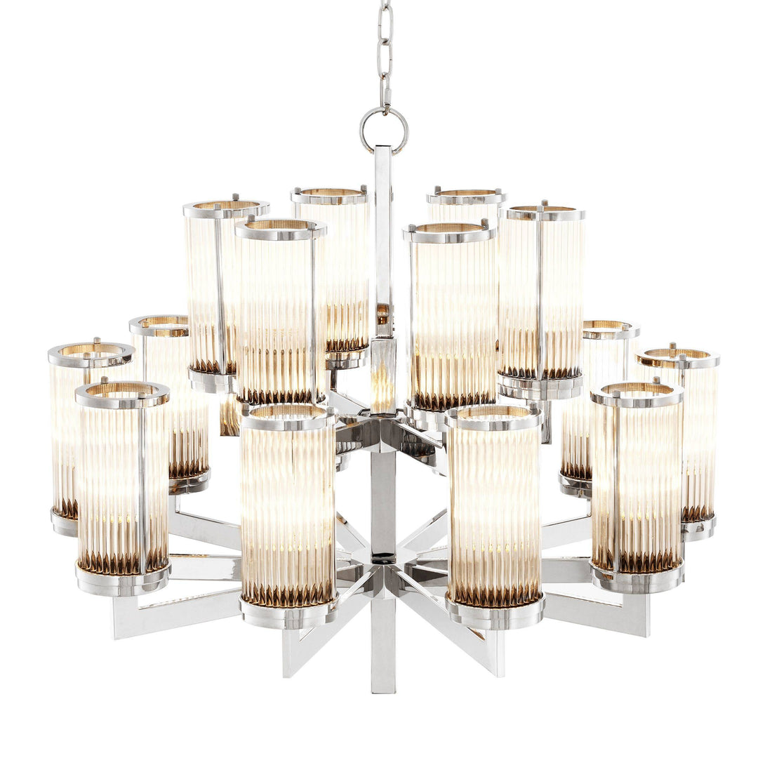 Claridges Modern Chandelier - [Nickel]