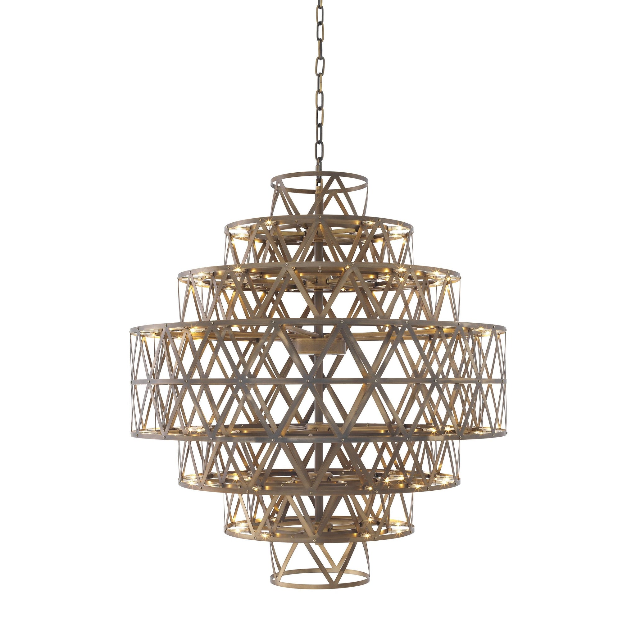 Clinton Modern Glass Chandelier