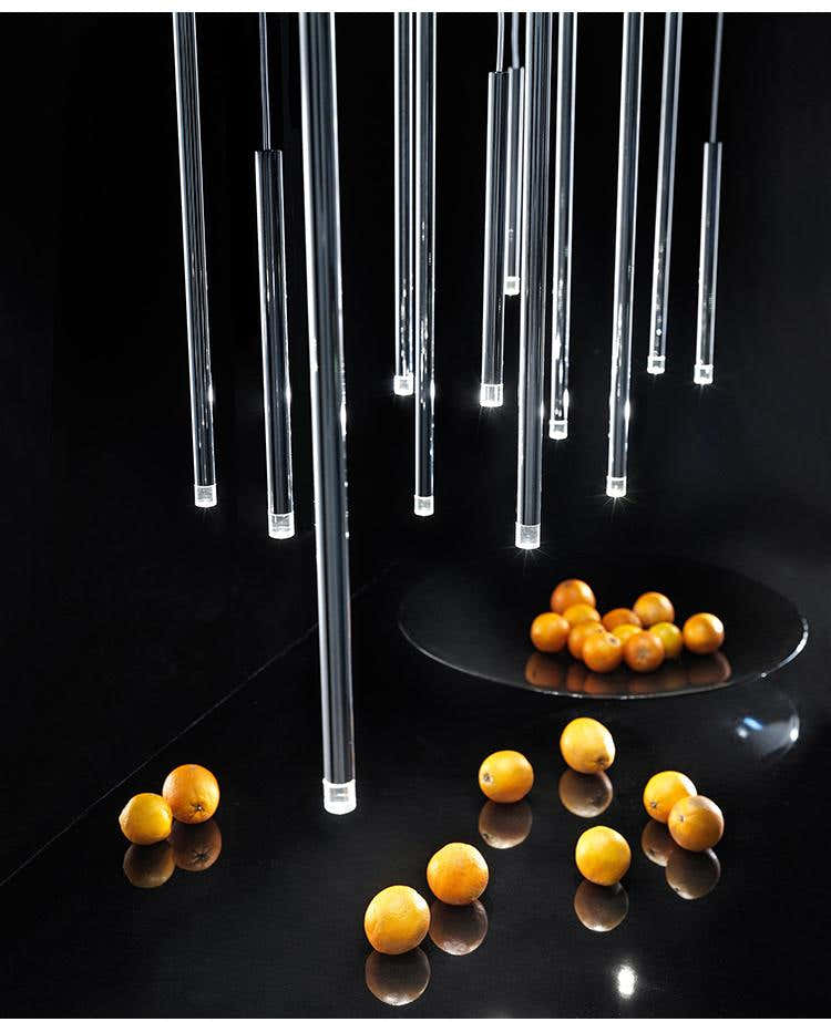 Clustered Tubes LED Chandelier