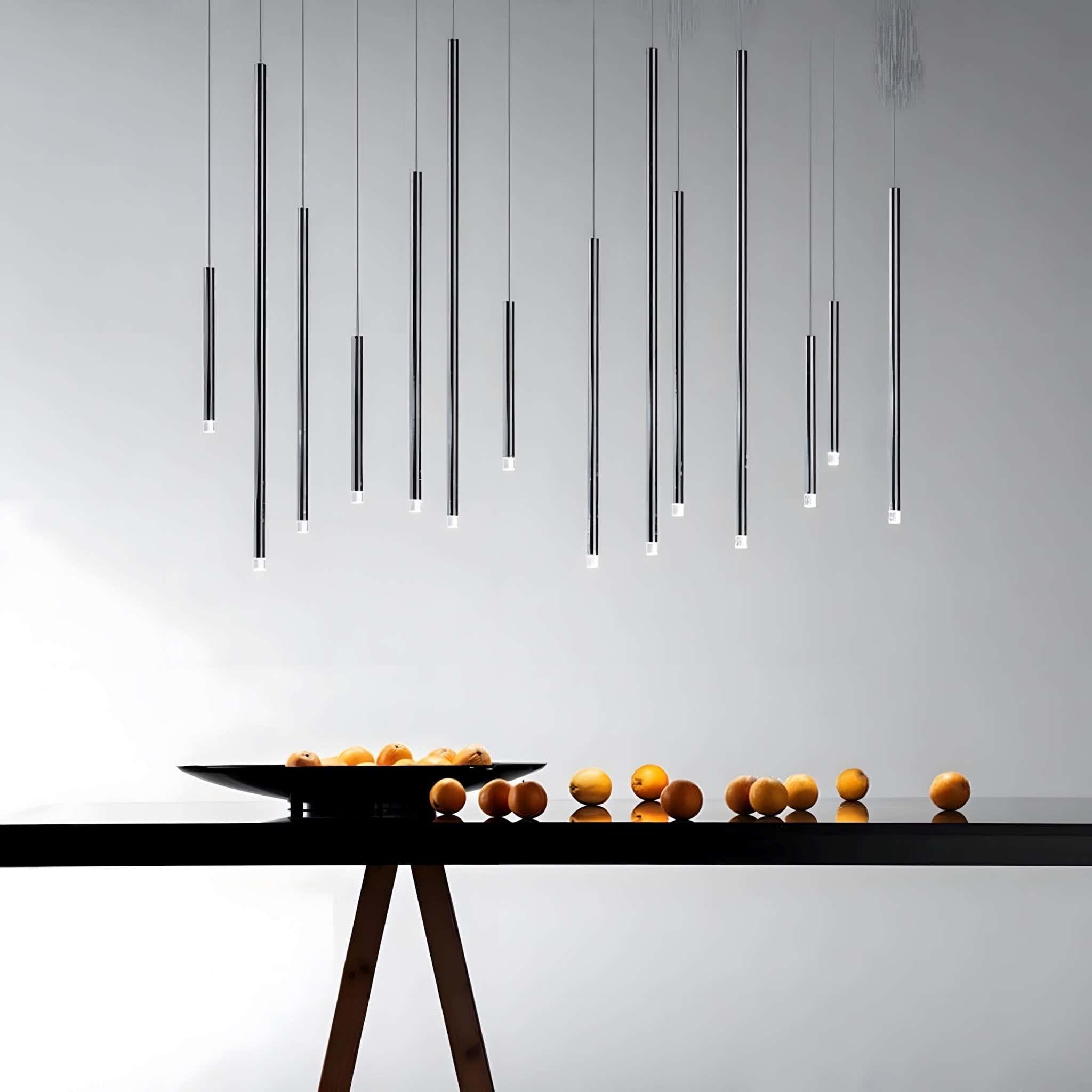 Tube chandelier