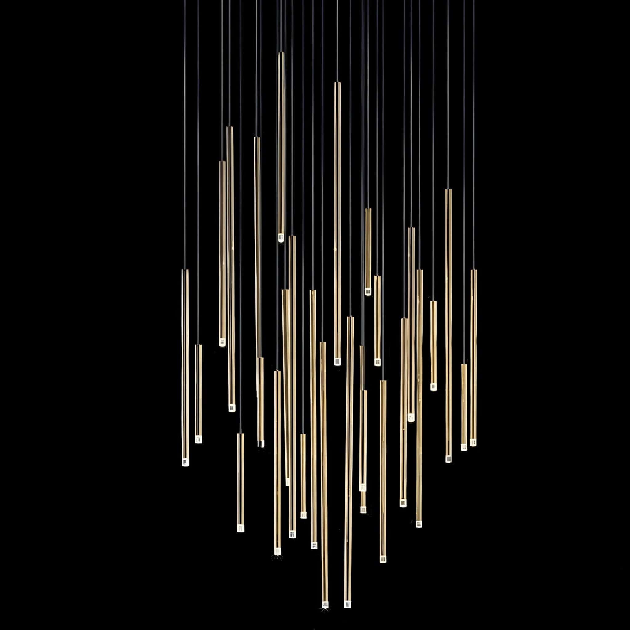 Tube chandelier