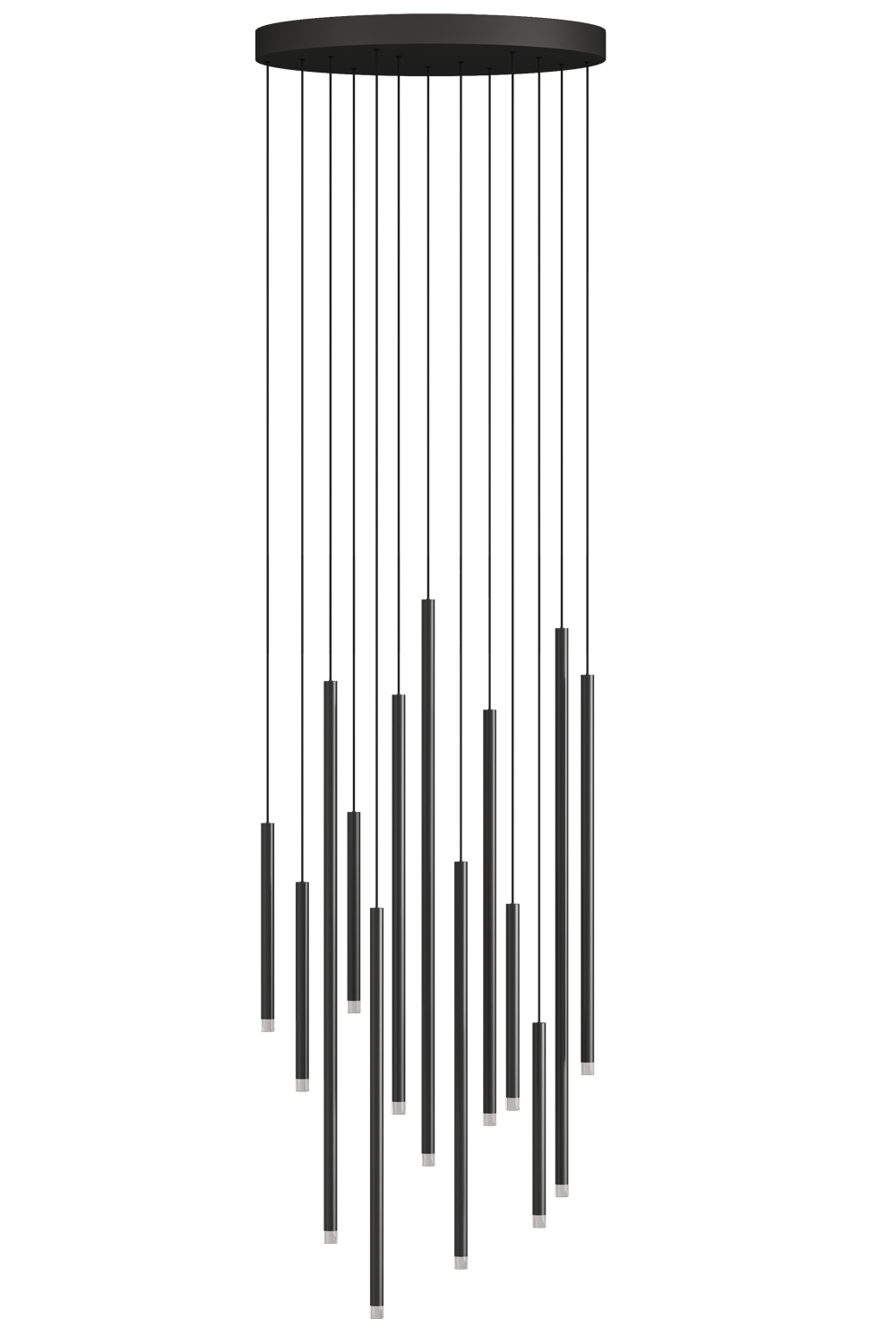 Clustered Tubes LED Chandelier