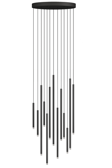 Clustered Tubes LED Chandelier