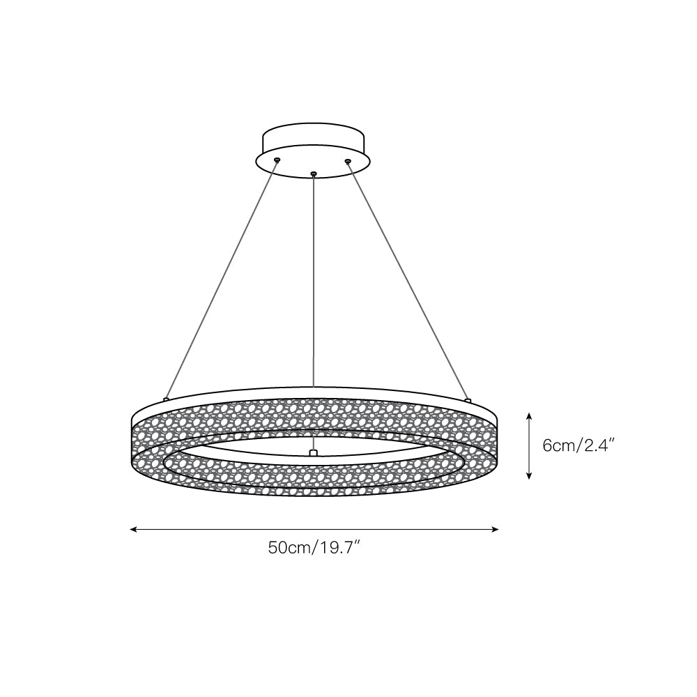 Coblitz Round LED Chandelier