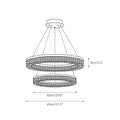 Coblitz Round LED Chandelier