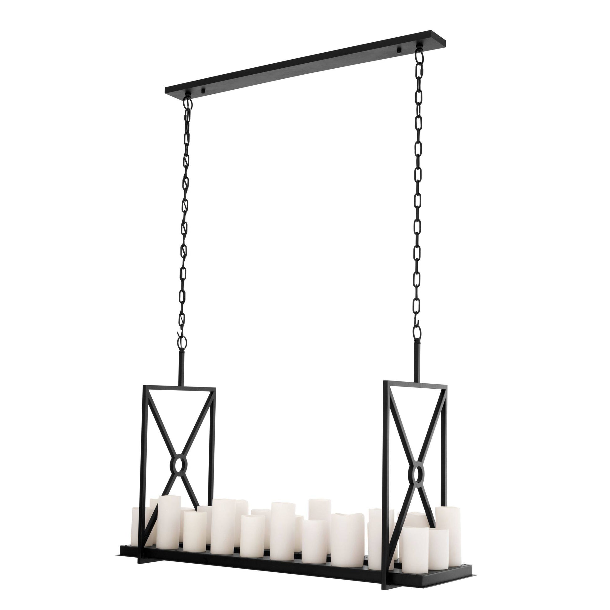 Commodore Modern Chandelier - [Black/Brass]