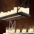 Commodore Modern Chandelier - [Black/Brass]