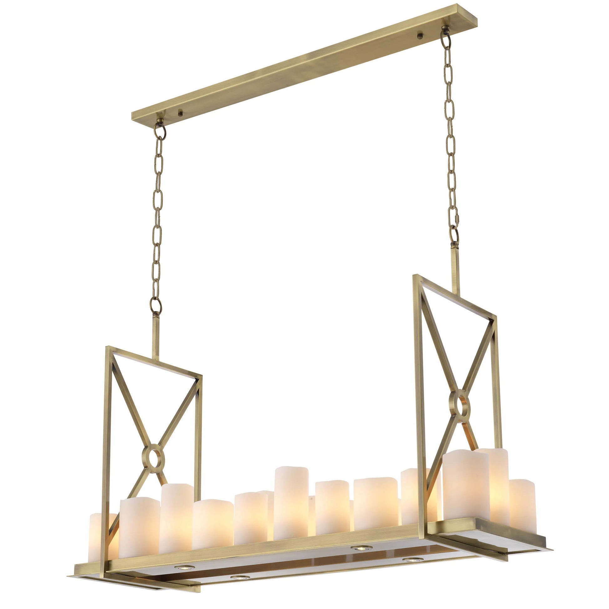 Commodore Modern Chandelier - [Black/Brass]