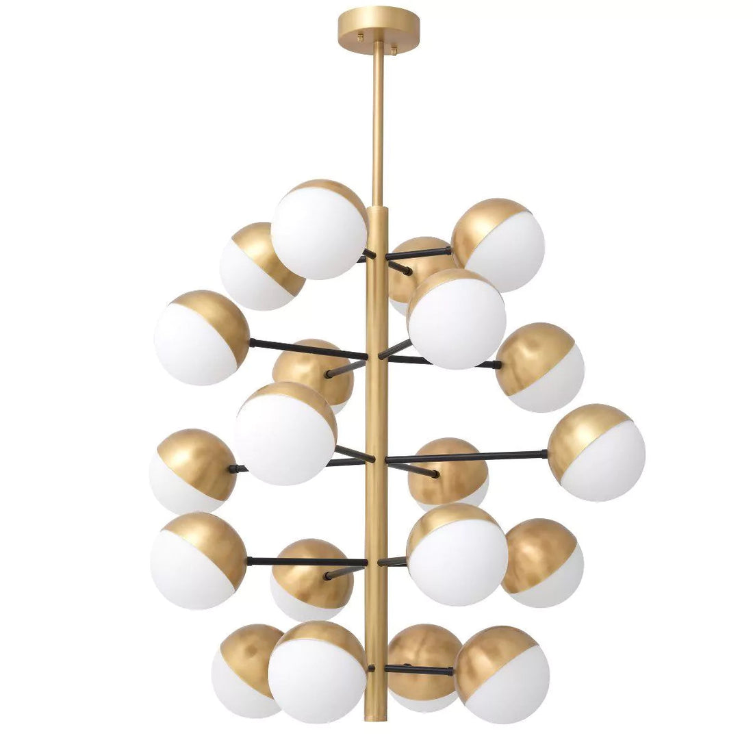 Cona L Modern Brass Chandelier -