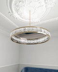 Rock Crystal Concorde Chandelier 40''