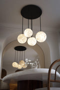 Alabaster Constellation Chandelier, Multi Pendant Light