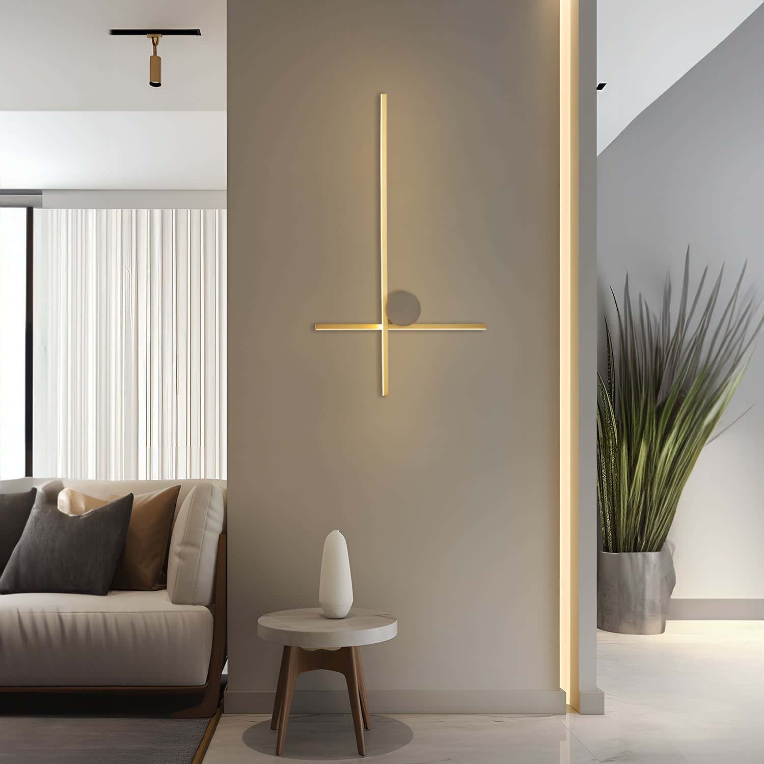 Coordinates 2 Brass Wall Lamp