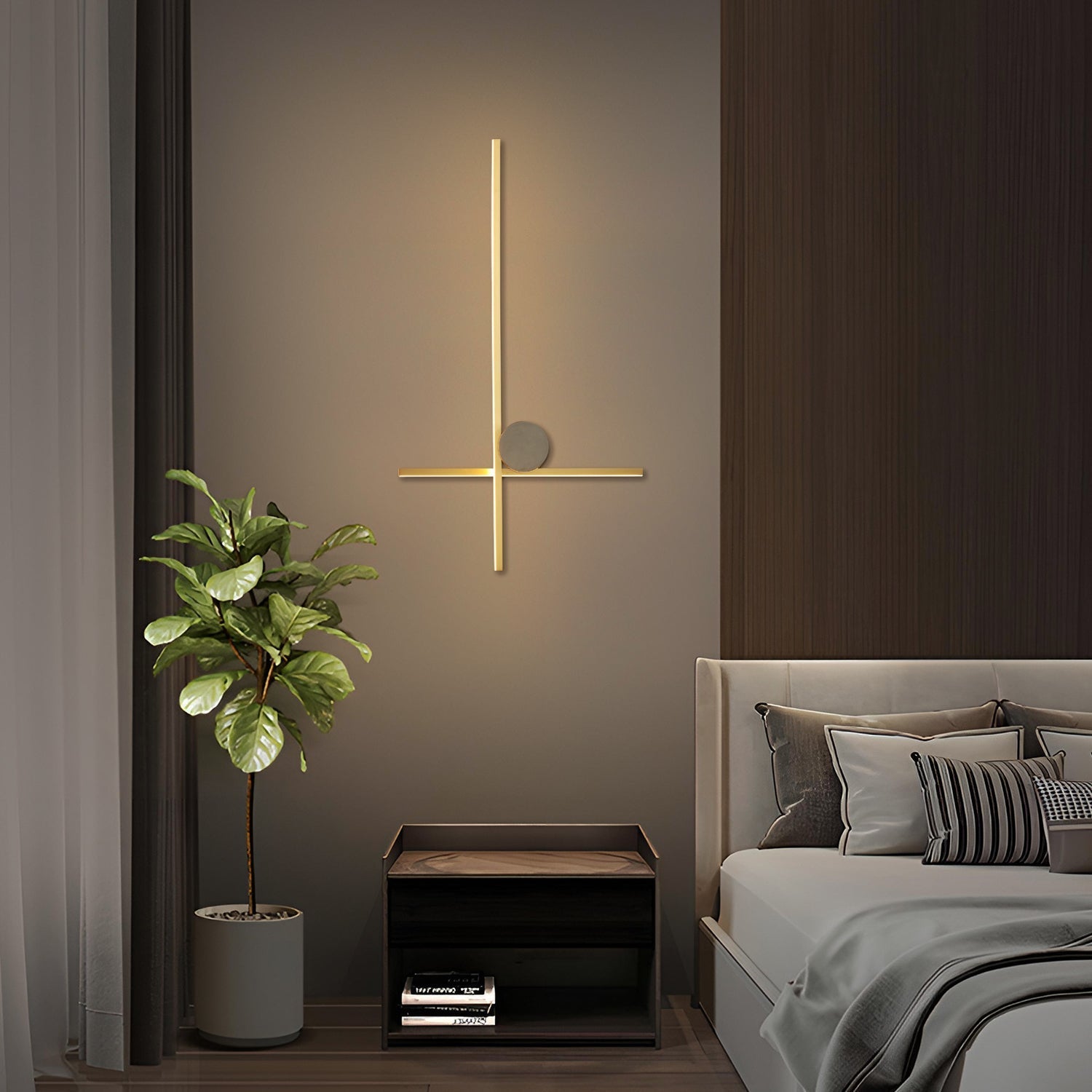 Coordinates 2 Brass Wall Lamp