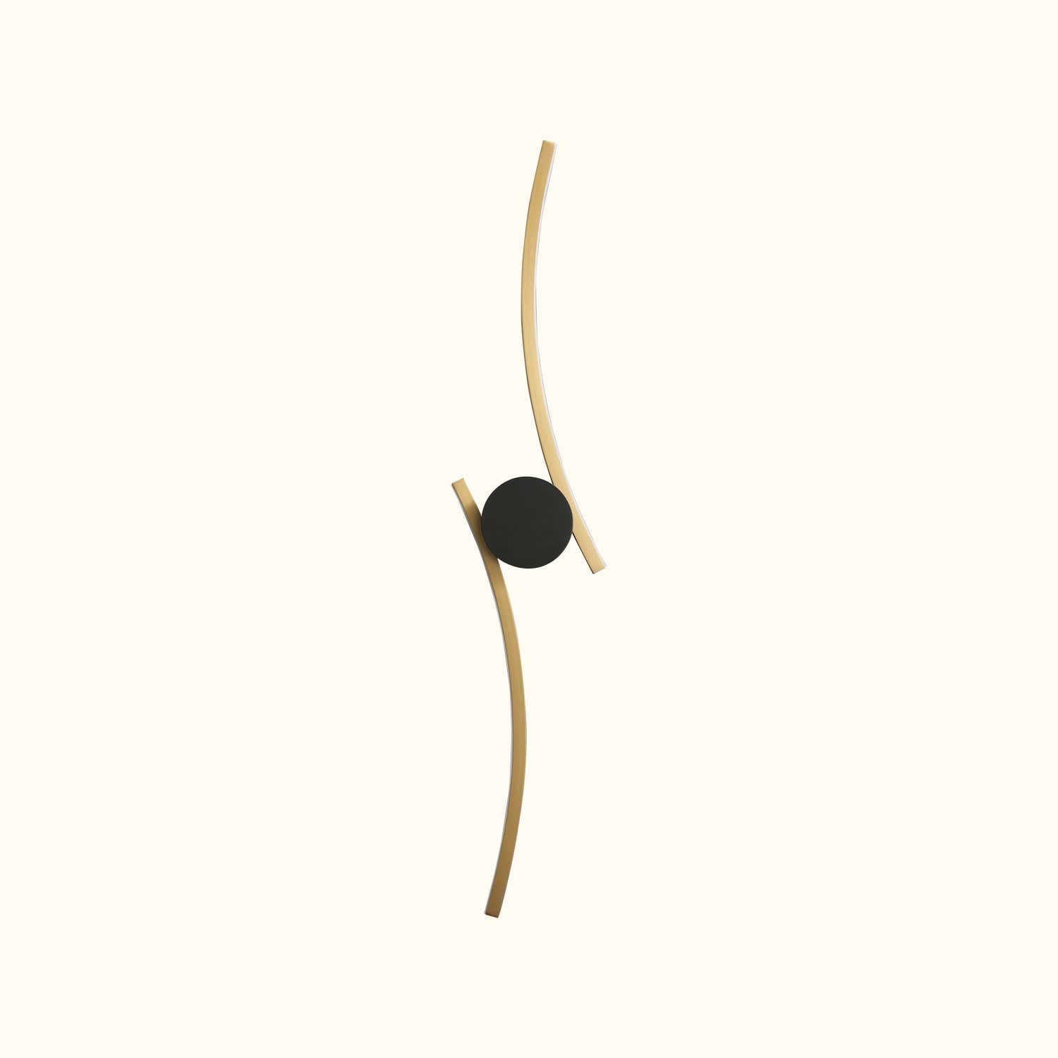 Coordinates 3 Brass Wall Lamp
