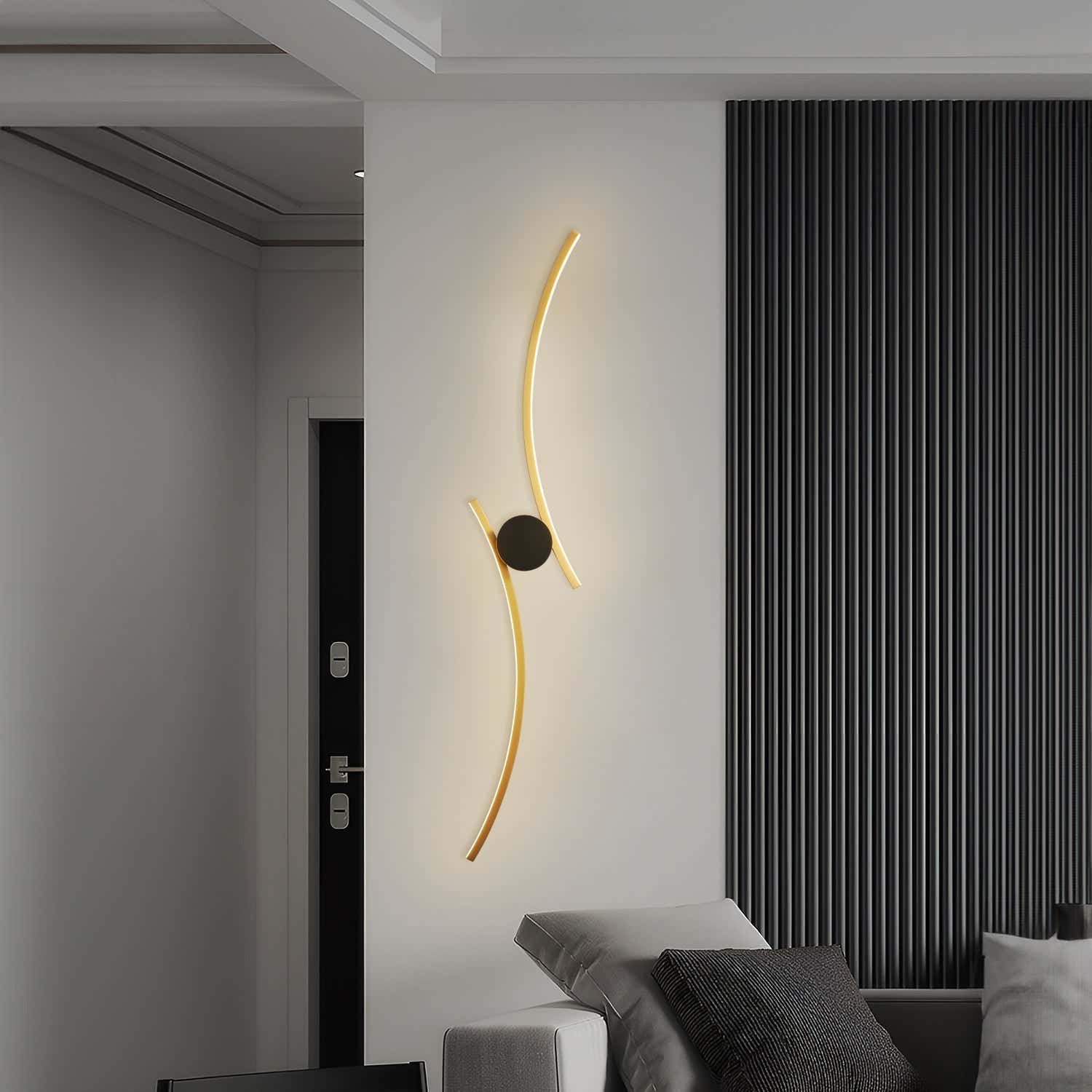 Coordinates 3 Brass Wall Lamp