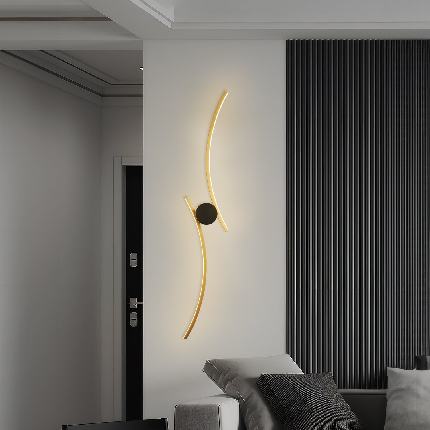 Coordinates 3 Brass Wall Lamp