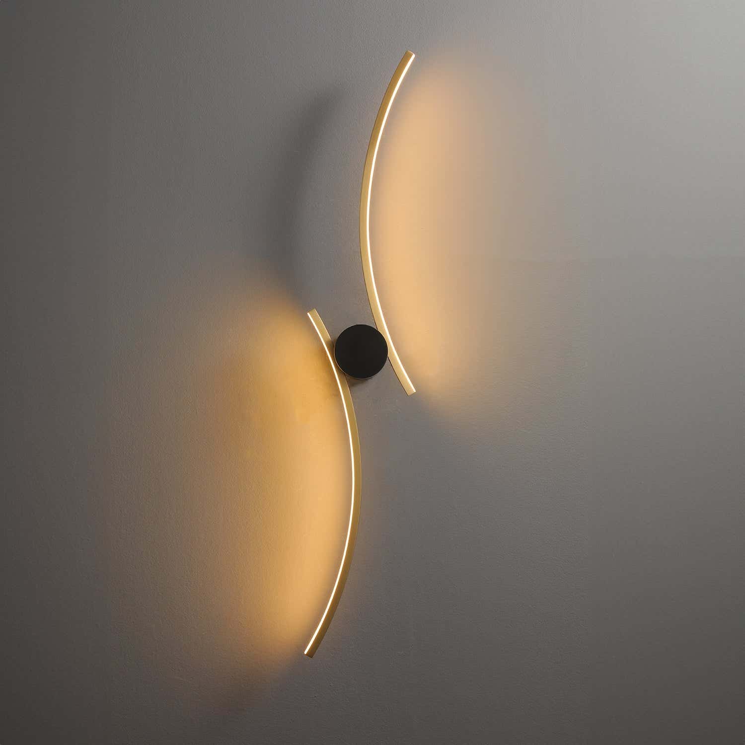 Coordinates 3 Brass Wall Lamp