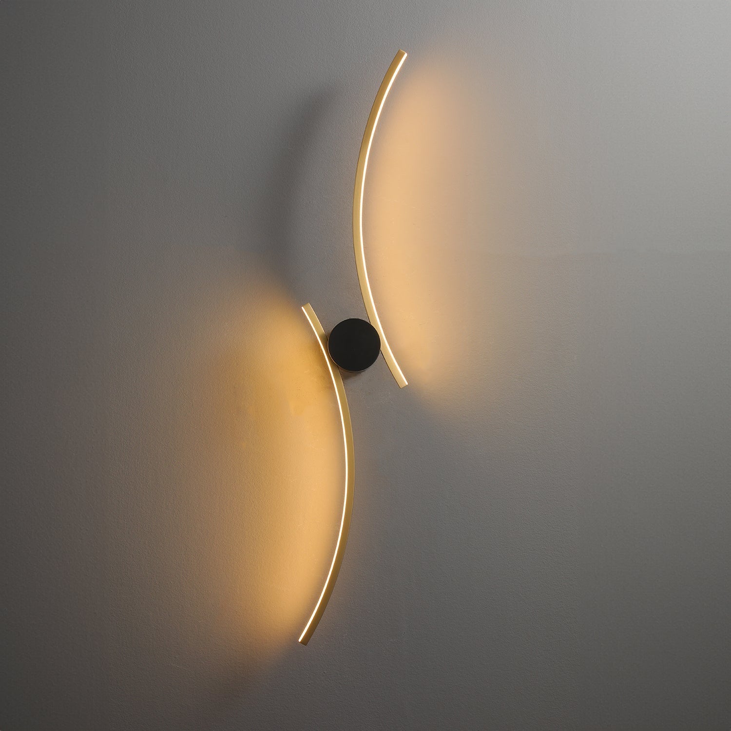 Coordinates 3 Brass Wall Lamp