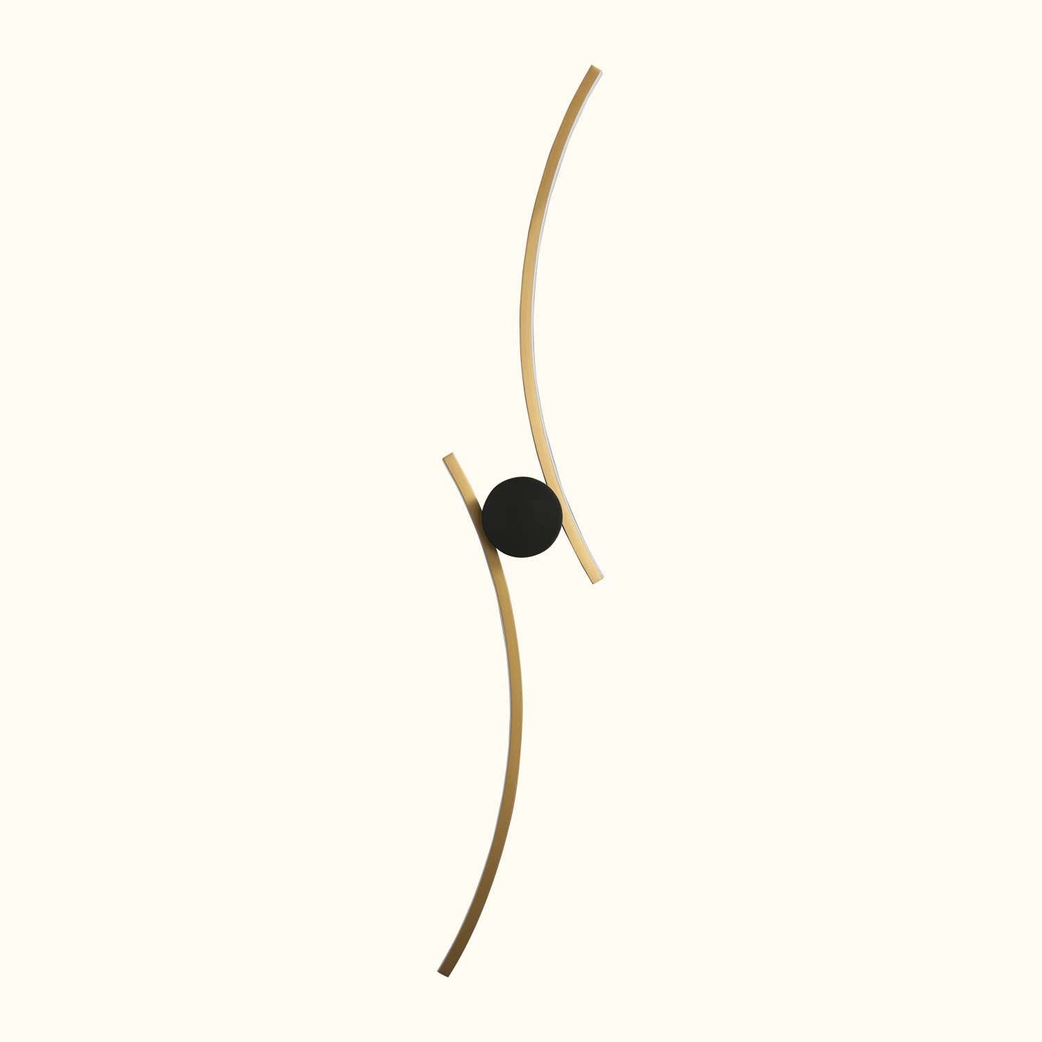 Coordinates 3 Brass Wall Lamp