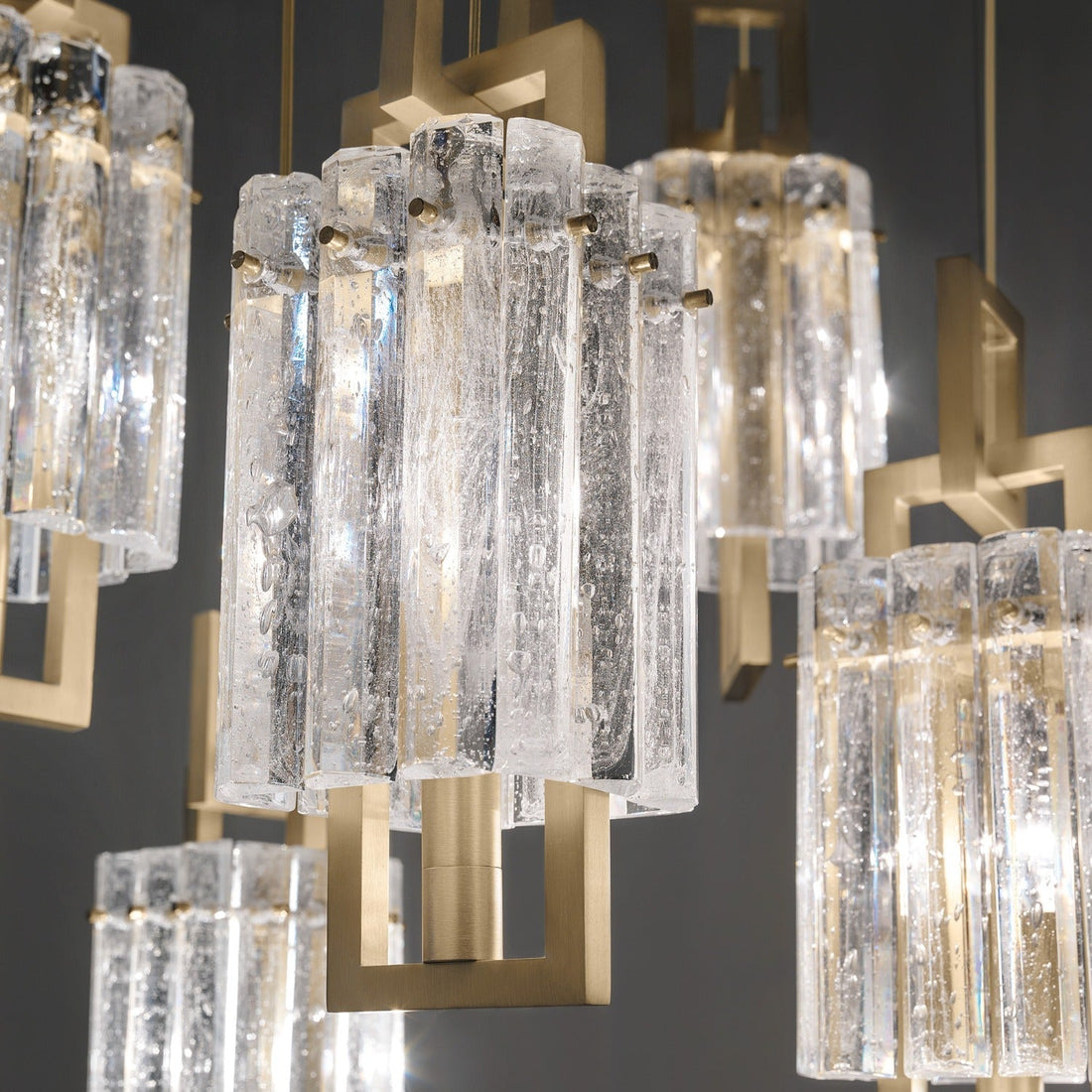 Crek S5 Modern Glass Chandelier - Masiero