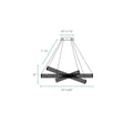 Crystal Elegance LED Chandelier // 3 Ovals