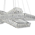 Crystal Elegance LED Chandelier //  3 Rectangles