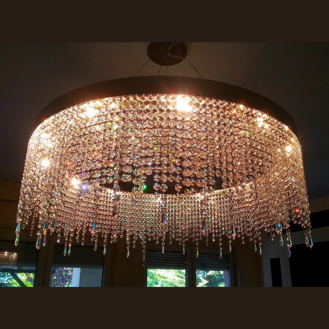 Crystal Rain Modern Glass Chandelier - Luchiante