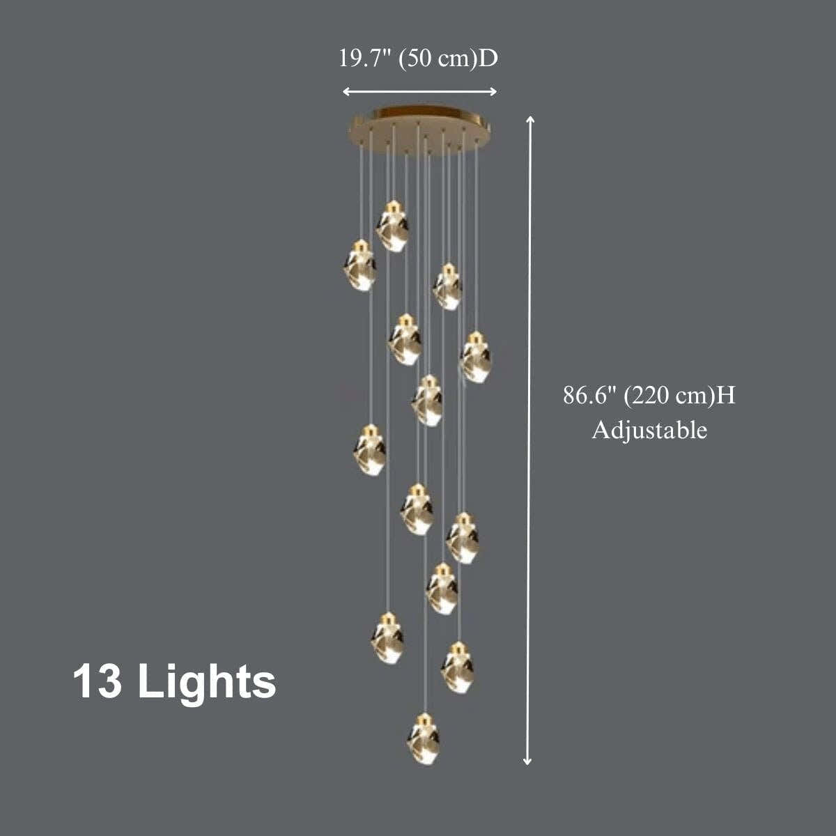 Crystal Rock Chandelier(Grand)