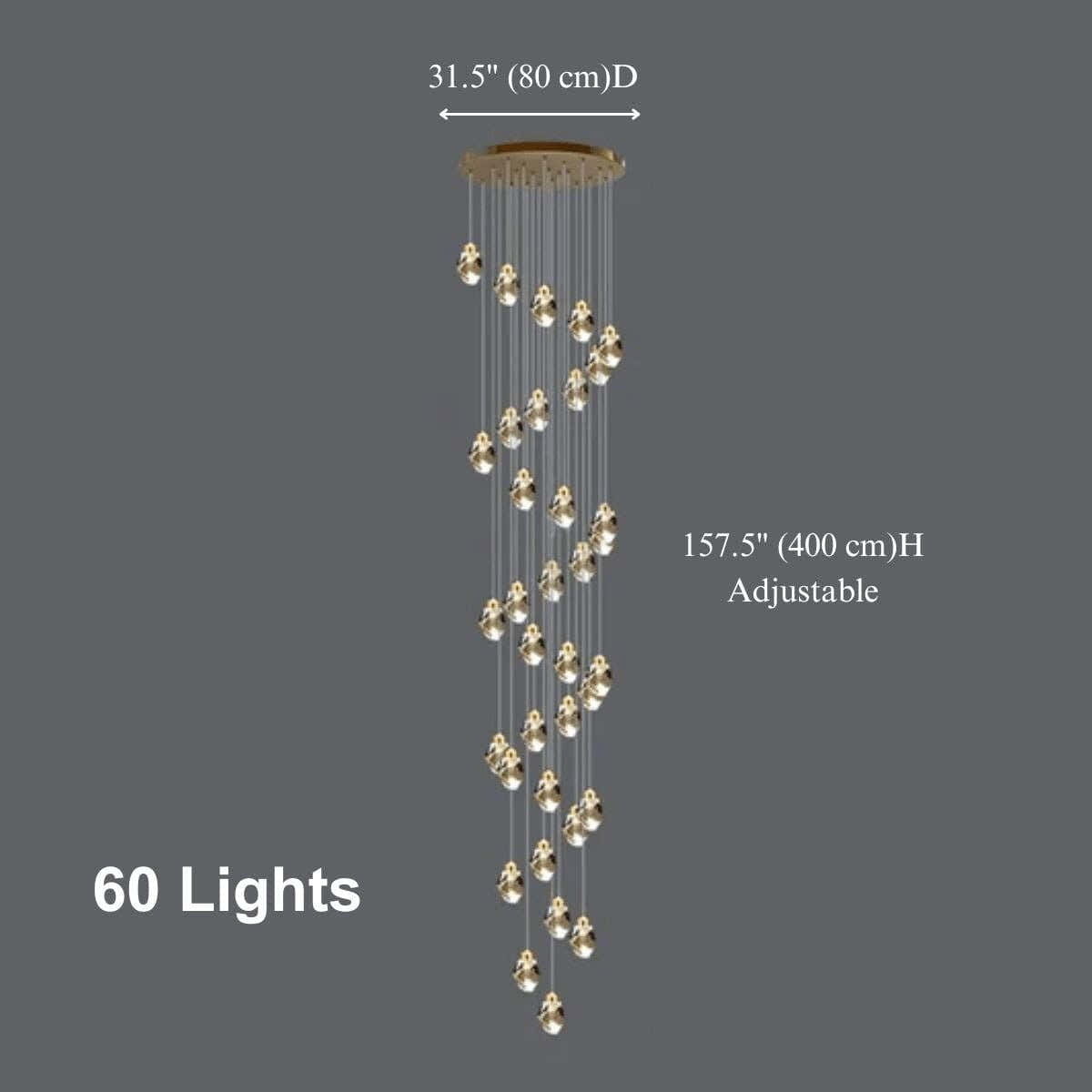 Crystal Rock Chandelier(Grand)