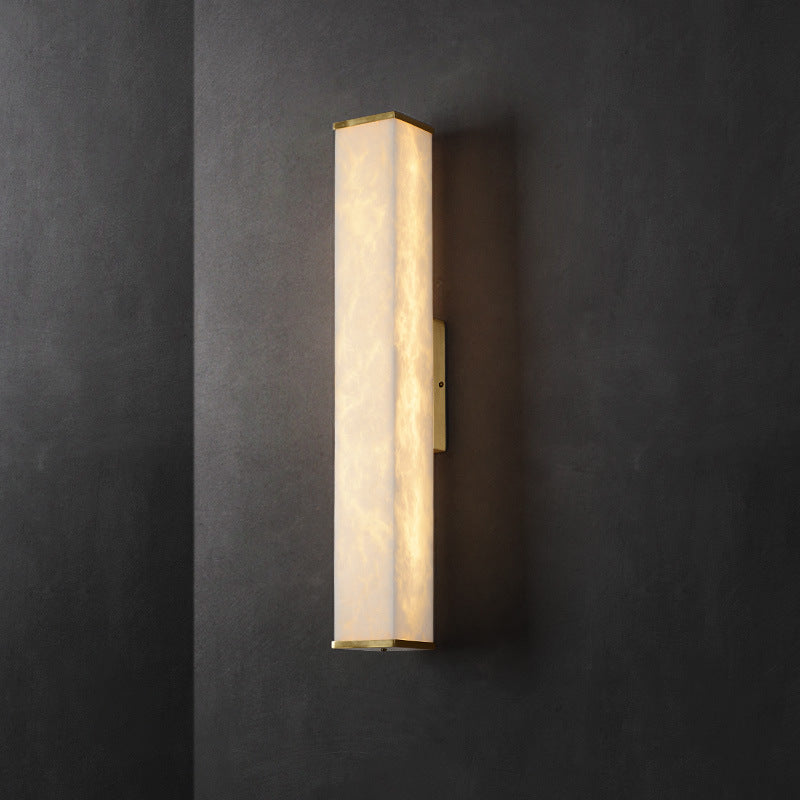 Cuboid Alabaster Wall Light