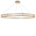 Damien XL Modern Chandelier (Antique Brass & Frosted Glass Finish) 