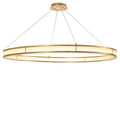 Damien XL Modern Chandelier (Antique Brass & Frosted Glass Finish) 