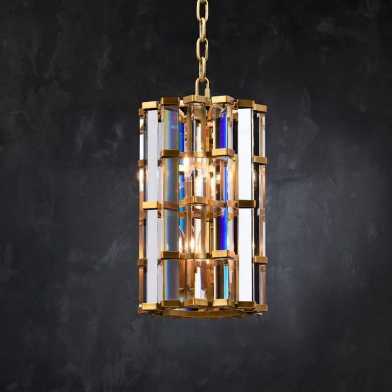 Dora Glass Round Chandelier