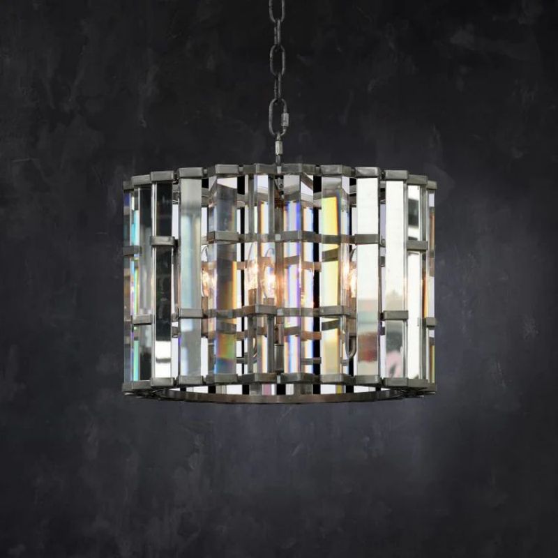 Dora Glass Round Chandelier