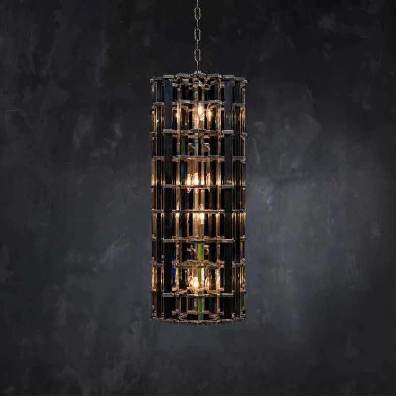 Dora Glass Round Chandelier