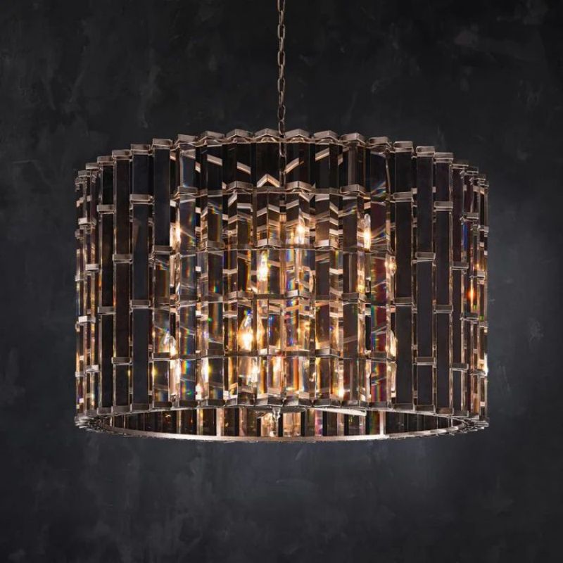 Dora Glass Round Chandelier