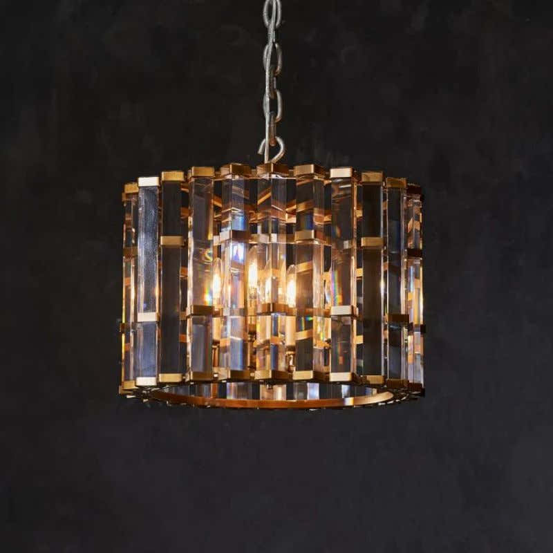 Dora Glass Round Chandelier
