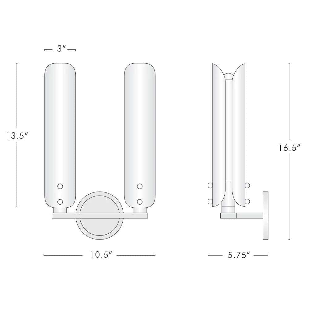 Moon Light Double Sconce