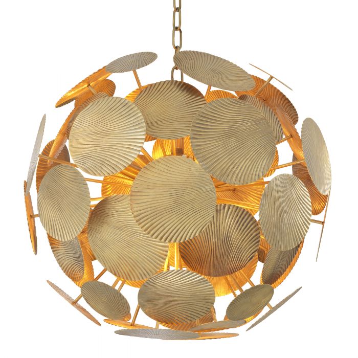 Duvall Modern Brass Chandelier [2 Sizes] - [Brass] 