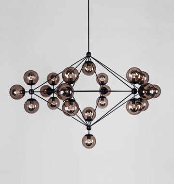 Modo Chandelier - 6 Sided, 21 Globes