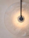 Alabaster Round Sconce 10