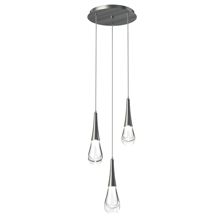 Rain 3-Light Pendant For Bathroom Bedroom Kitchen Island