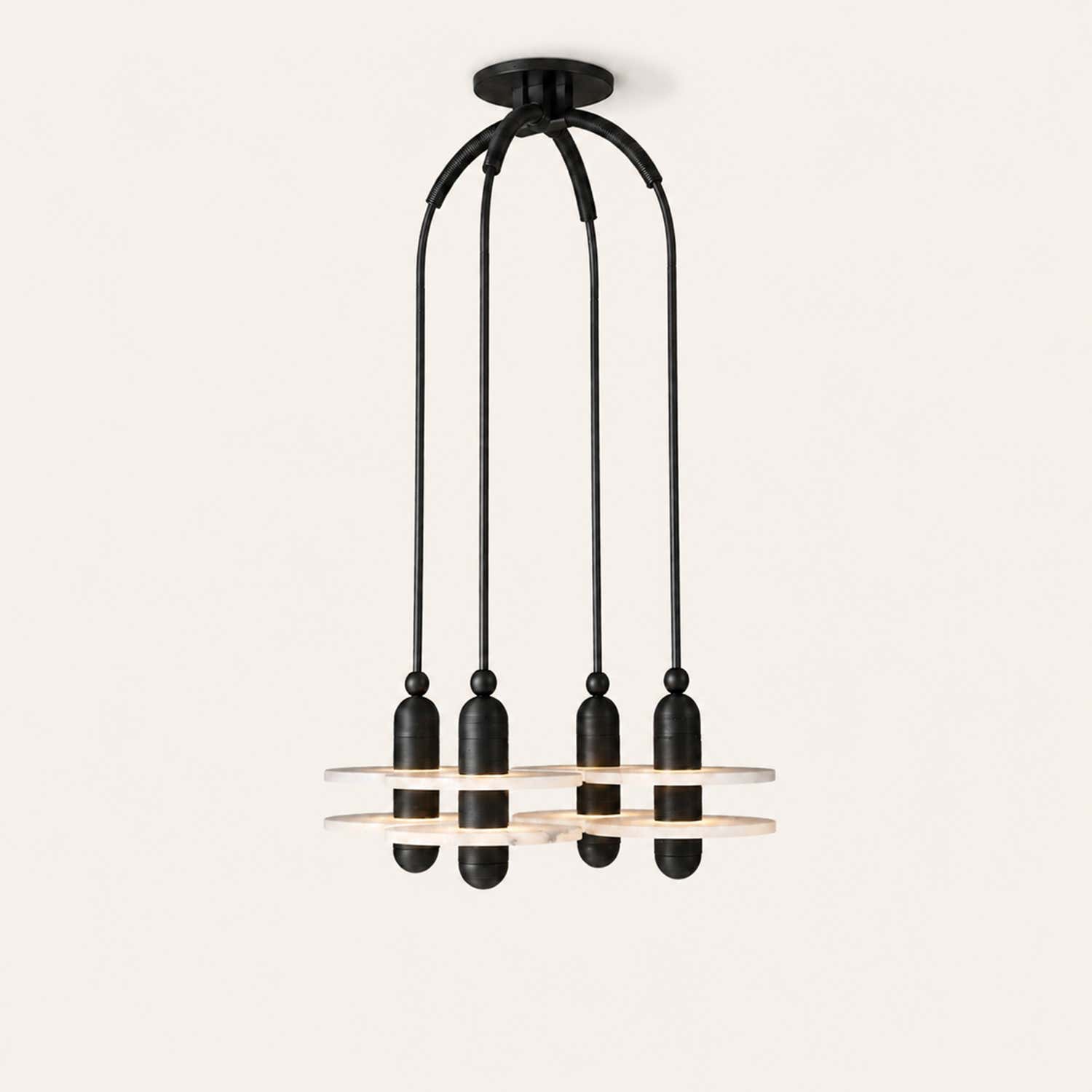 Median Alabaster Mono 4 Pendants