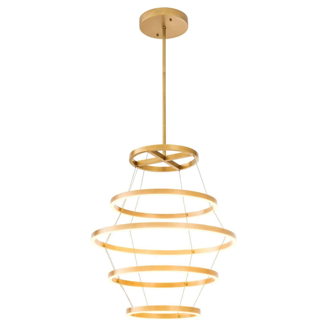 Elements Modern Brass Chandelier - [Brass] 