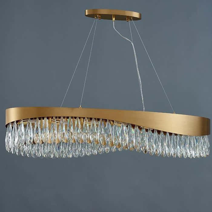 Elma Oval Crystal Chandelier