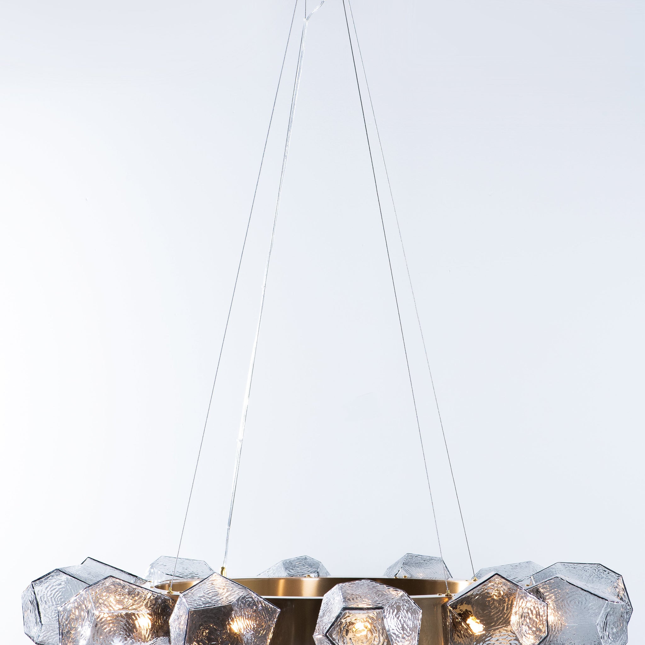 Emille Geometric Glass Chandelier