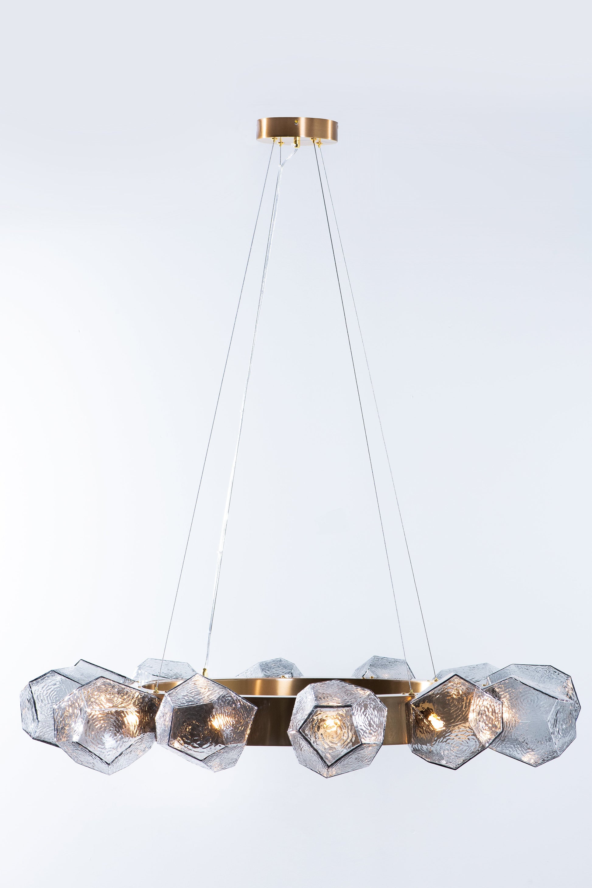 Emille Geometric Glass Chandelier