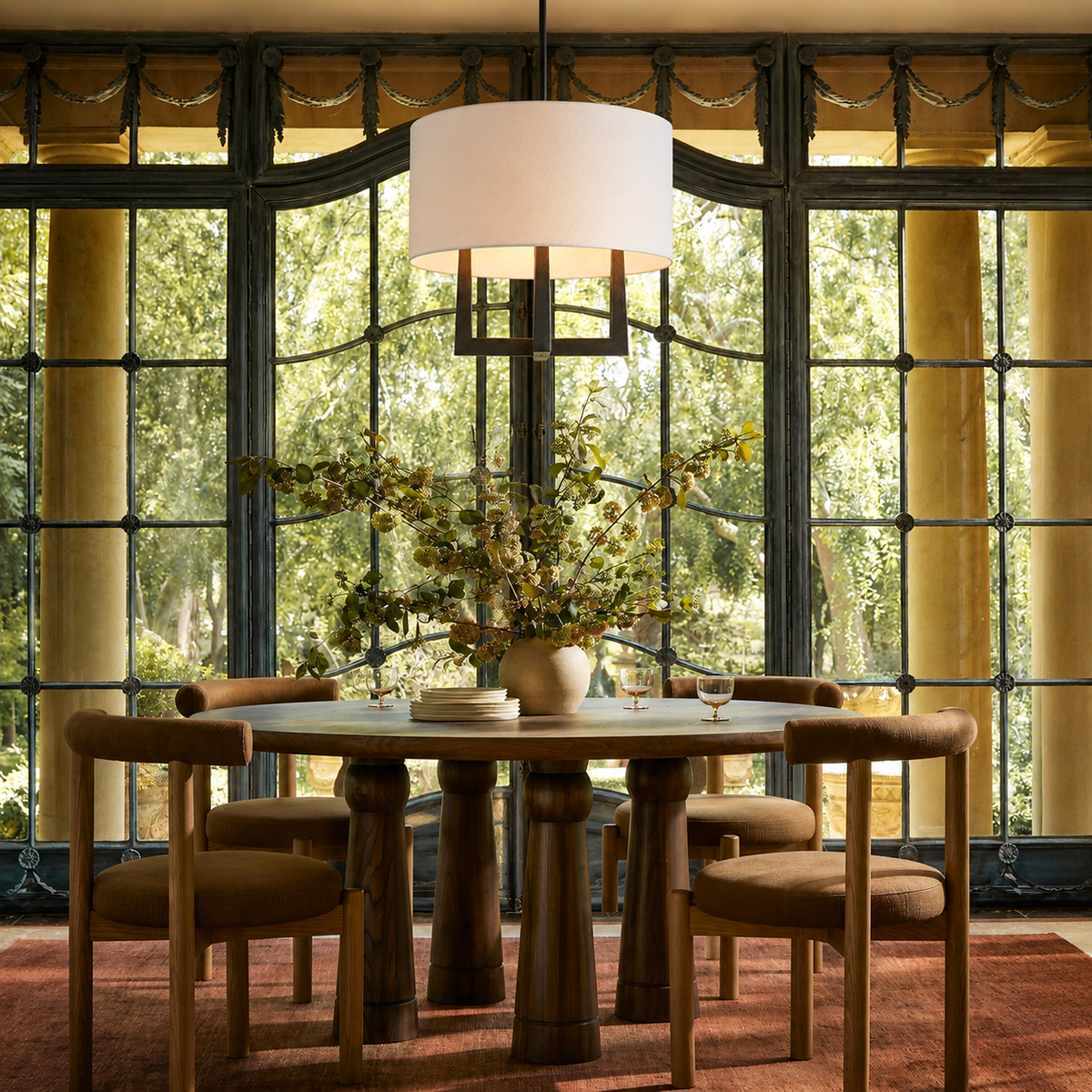 Emmet Shaded Chandelier 24"D
