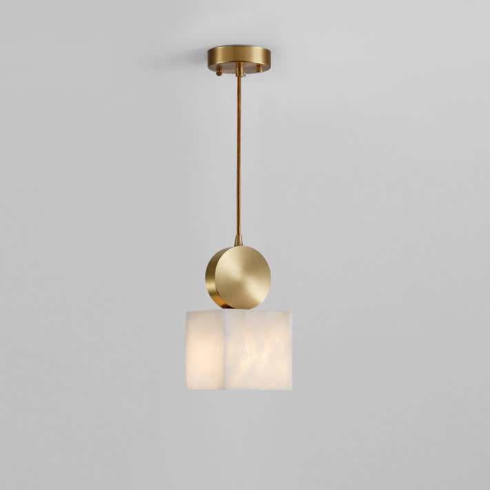 Etruscan alabaster Pendant Light